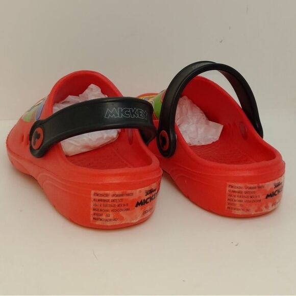 Disney Mickey, Donald, Goofy Red Clogs - Size 7/8 - NEW - Picture 7 of 9